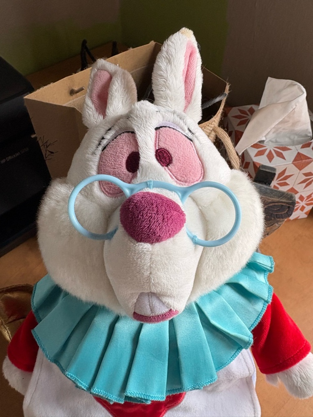 The Disney Store Alice In Wonderland Rabbit Plush White Stuffed Animal Exclusive - Picture 4 of 8